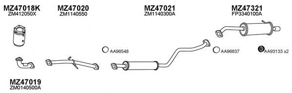 VENEPORTE 470098 Exhaust System